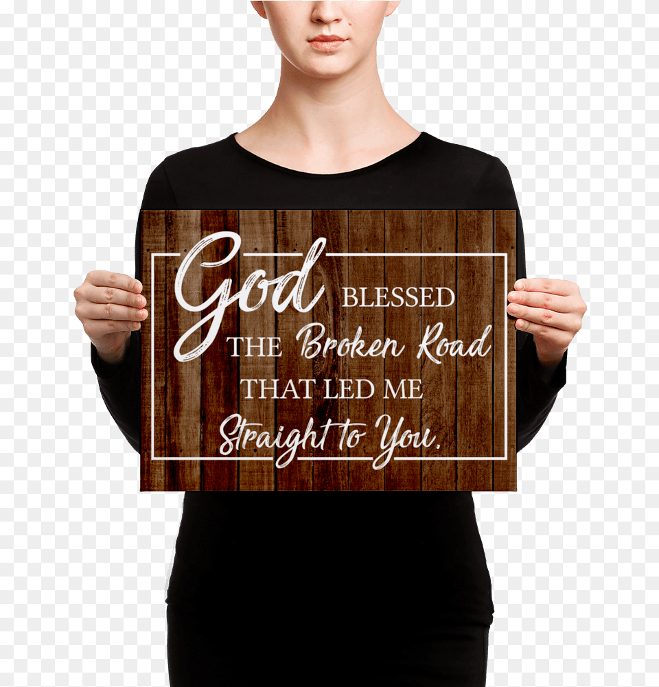 God Blessed The Broken Road That Led Me Straight To, Clothing, T-shirt, Adult, Person Free Transparent Png