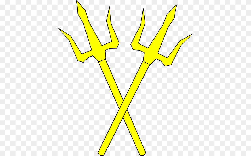 God Clipart Triton, Trident, Weapon, Cross, Symbol Png