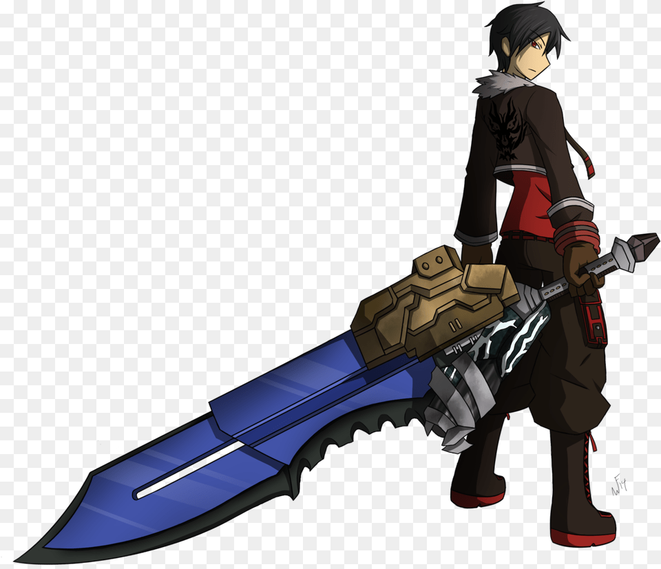 God Eater Commission By Rakkuguy God Arcs, Weapon, Sword, Adult, Person Png