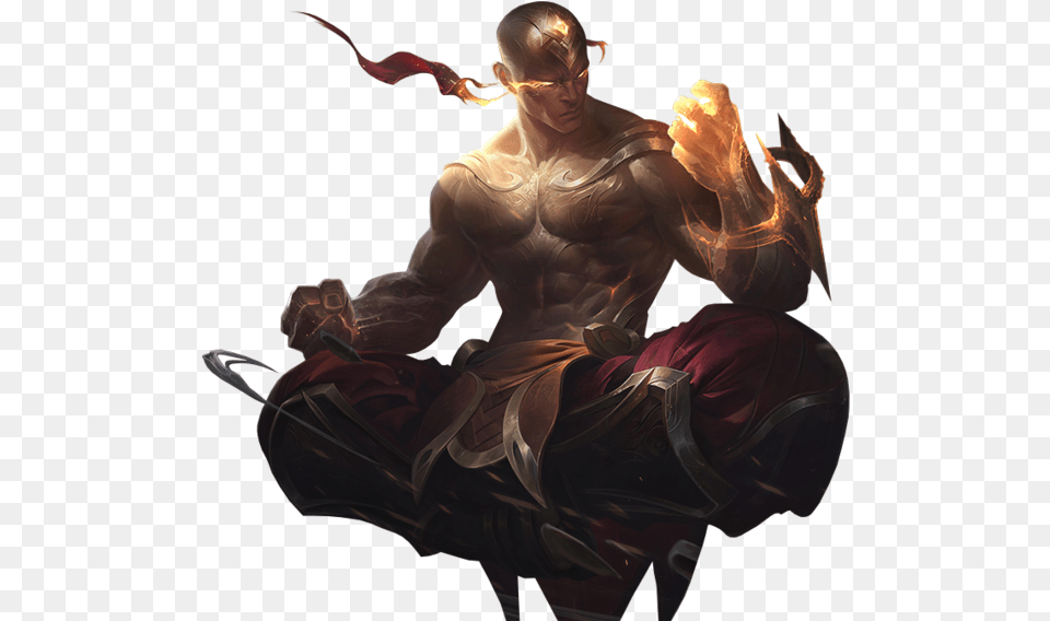 God Fist Lee Sin By Gameplayart Db34d3h Lee Sin Lol, Adult, Male, Man, Person Free Png