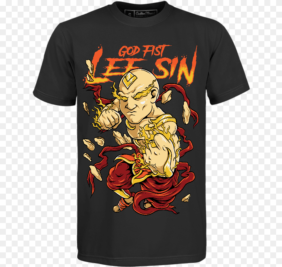 God Fist Lee Sin Mastodon Emperor Of Sand T Shirt, Clothing, T-shirt, Baby, Face Png Image