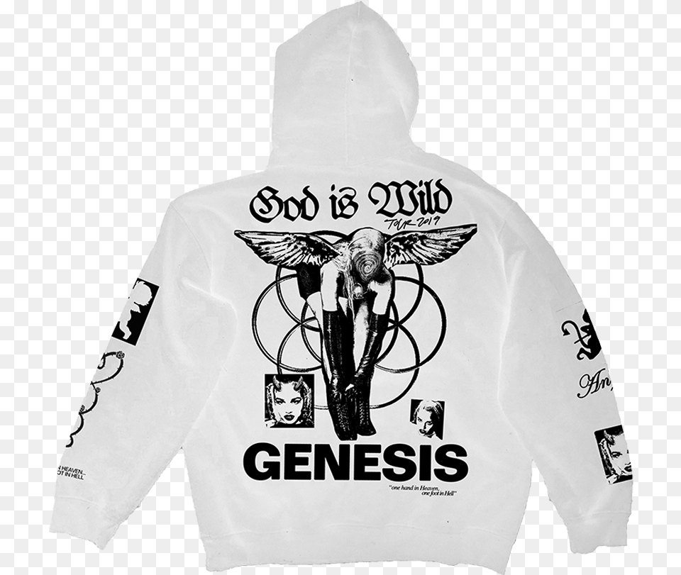 God Is Wild Tour Hoodie Tommy Genesis God Is Wild Hoodie, Sweatshirt, Clothing, Coat, Sweater Png Image