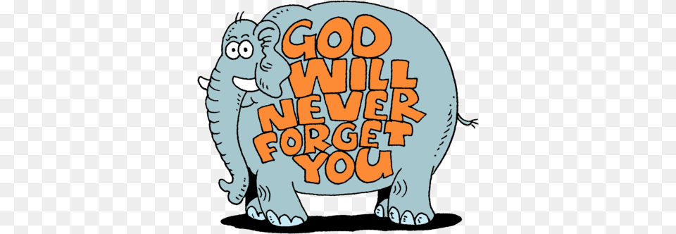 God Never Forgets Elephant God Will Not Forget You, Animal, Zoo, Wildlife, Mammal Png