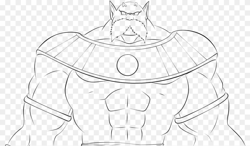 God Of Destruction Toppo Lineart By God, Gray Png