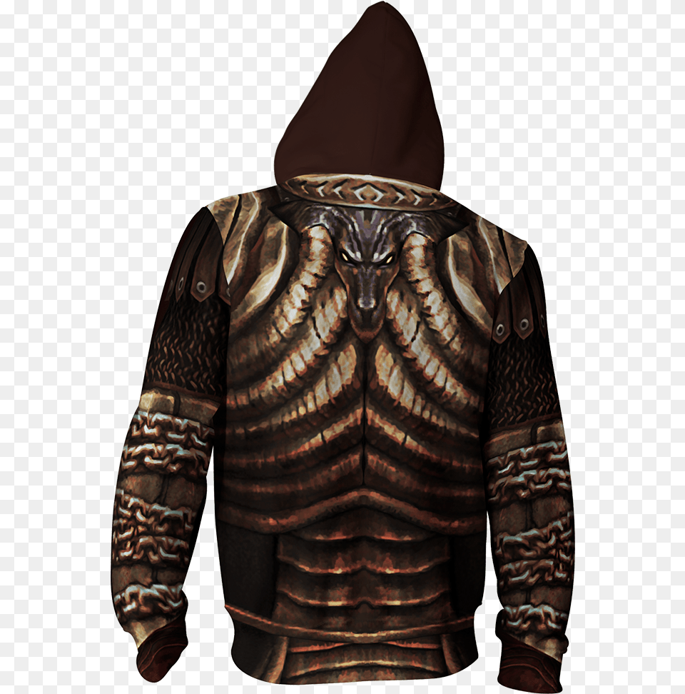 God Of War 2 Kratos Armor Cosplay Zip Up Hoodie Jacket Kratos God Of War, Sweatshirt, Clothing, Coat, Sweater Png Image