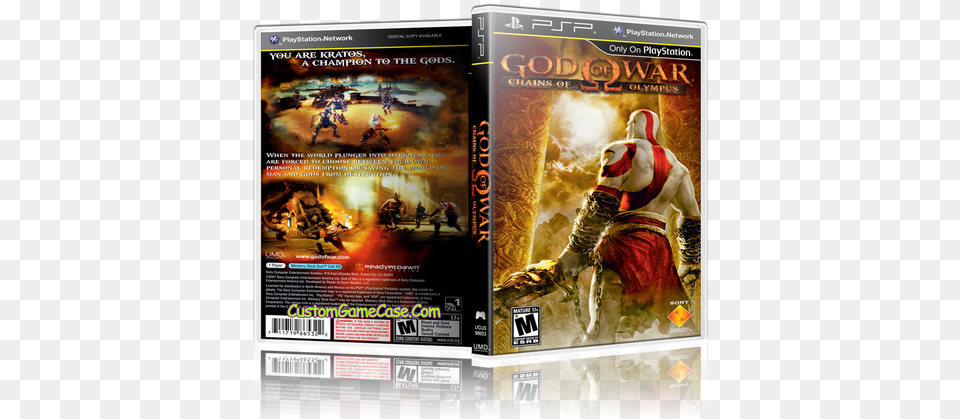 God Of War Chains Of The Olympus God Of War Chains Of Olympus Sony Psp, Book, Publication, Advertisement, Poster Png