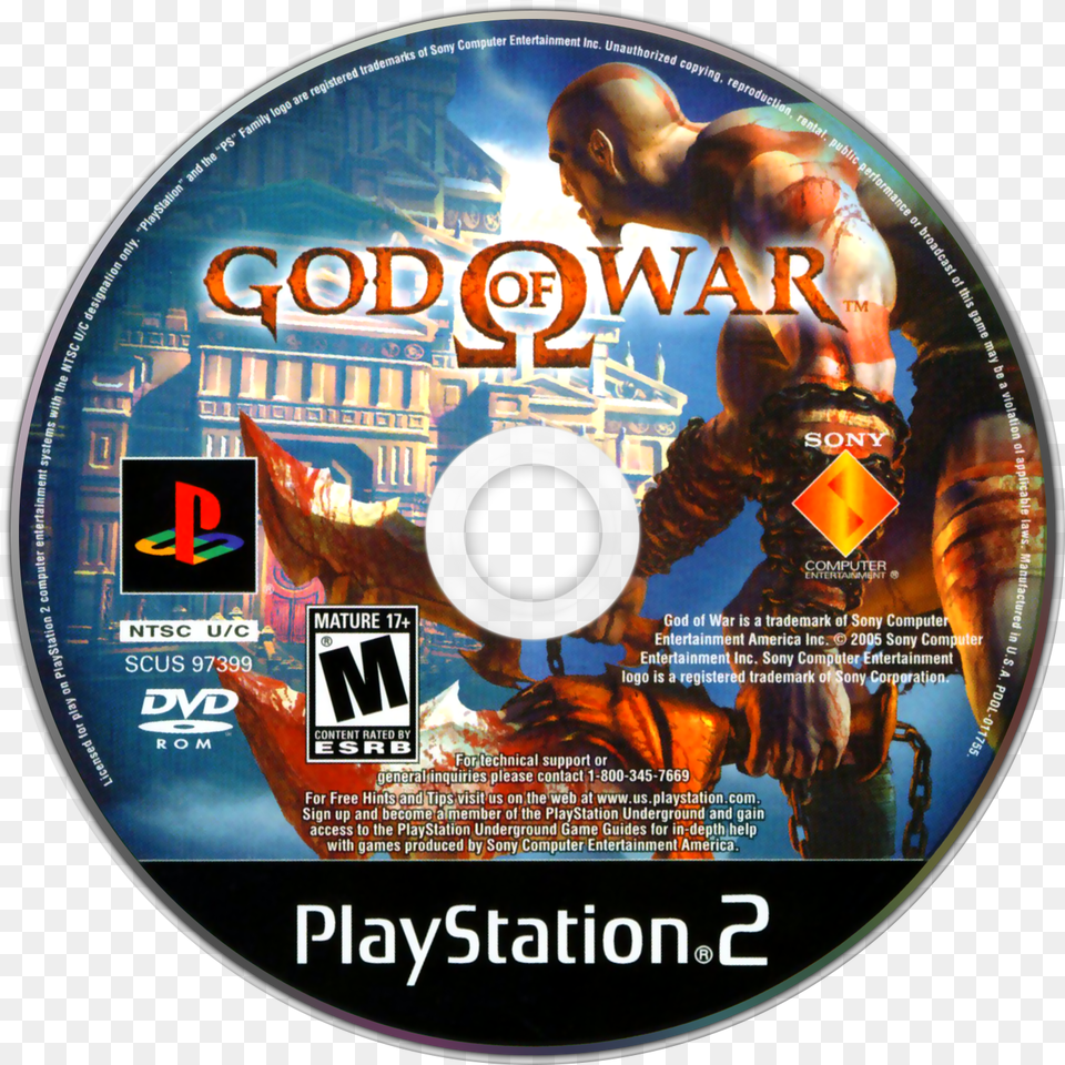 God Of War God Of War By Matthew Stover, Disk, Dvd, Adult, Male Free Transparent Png