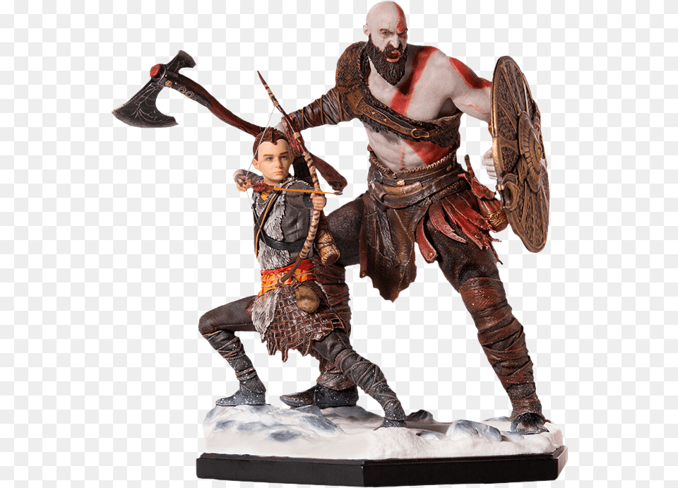 God Of War Iron Studios God Of War, Weapon, Adult, Male, Man Png