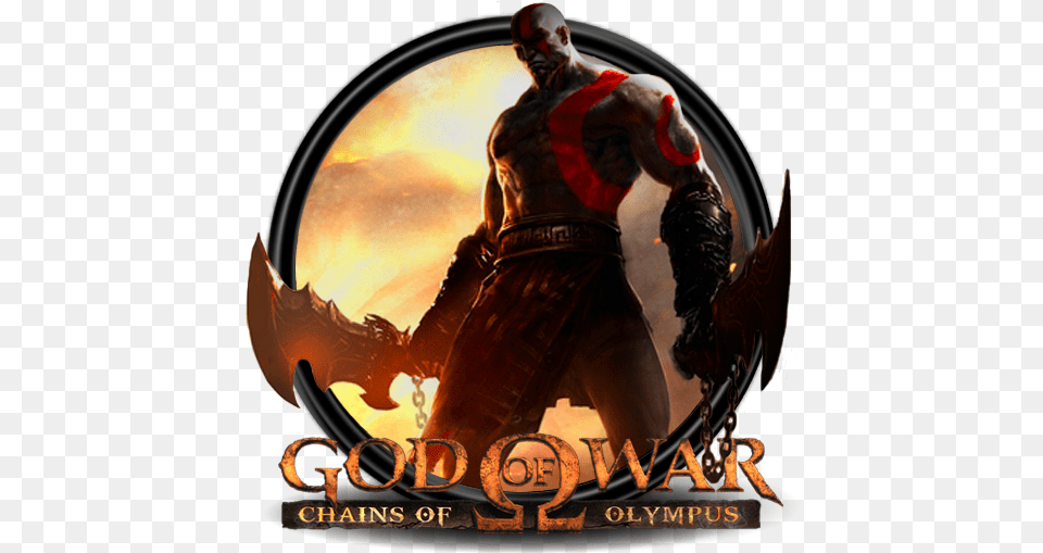 God Of War Logo, Adult, Male, Man, Person Free Png