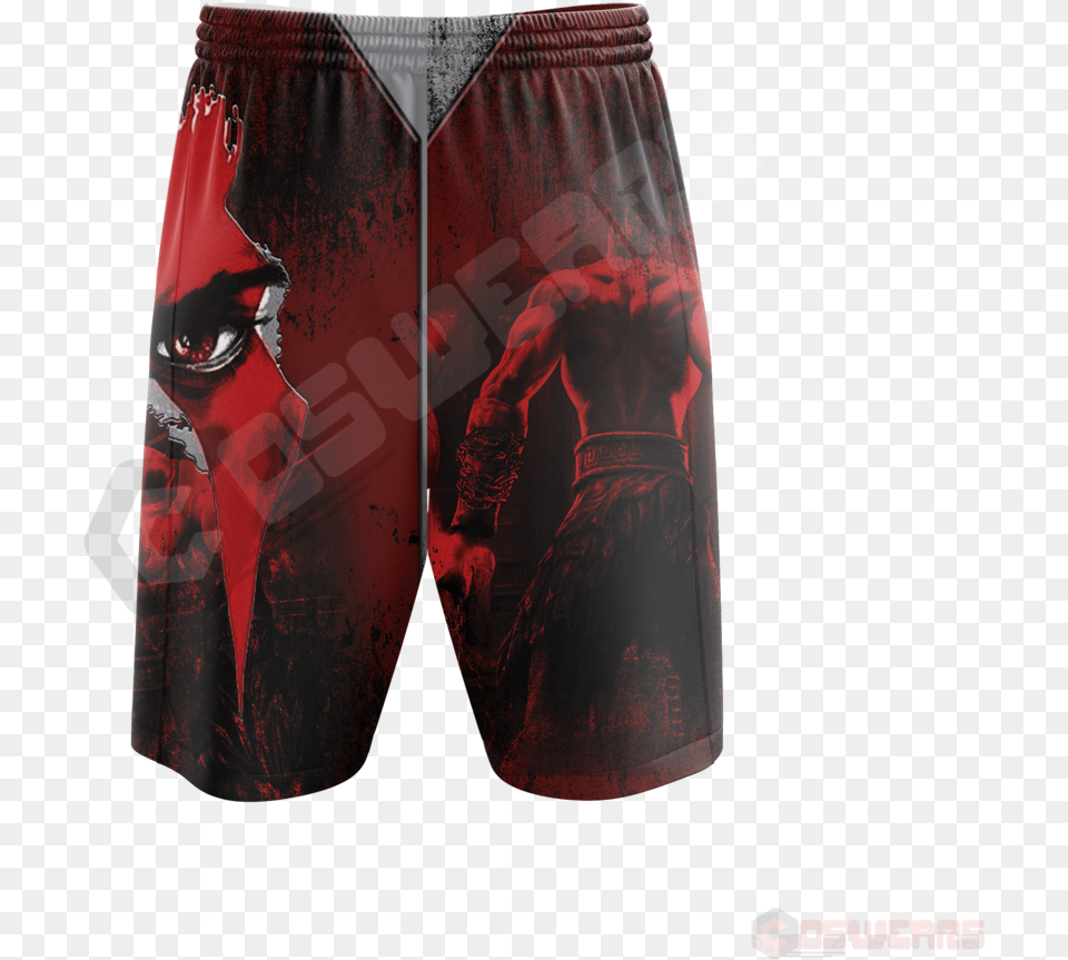 God Of War Logo Beach Shorts Solid, Clothing, Adult, Female, Person Png Image