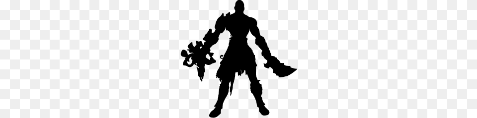God Of War Silhouettes Silhouettes Of God Of War, Silhouette, Adult, Male, Man Free Transparent Png