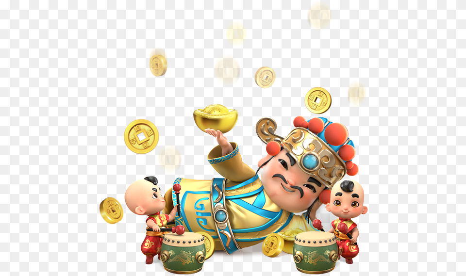 God Of Wealth Slot, Baby, Doll, Person, Toy Png