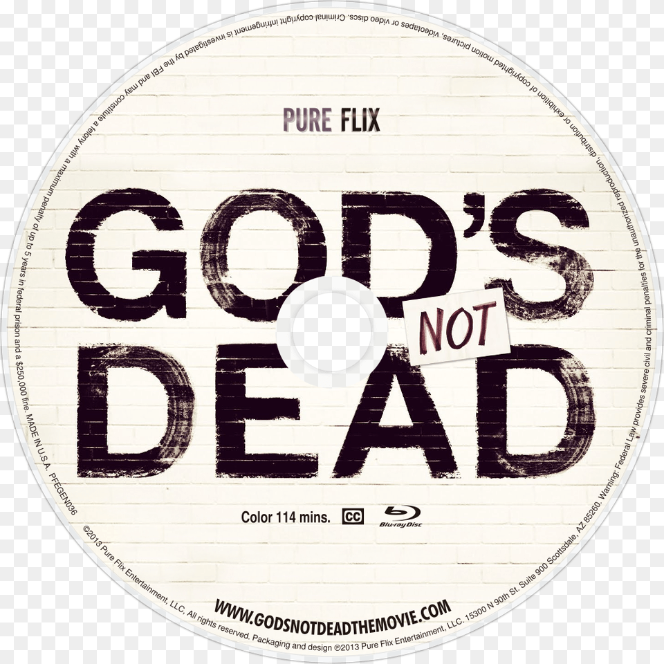 God Ray God S Not Dead Bluray Disc Image Circle, Disk, Dvd Free Png Download