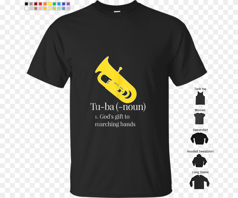God S Gift To Marching Bands Funny Tuba Tank Top T Shirt, Clothing, T-shirt, Brass Section, Horn Free Png Download
