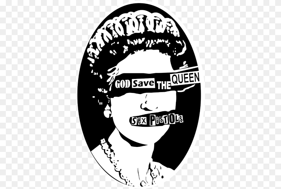 God Save The Queen Showroom God Save The Queen Sexpistols, Sticker, Adult, Male, Man Free Png Download