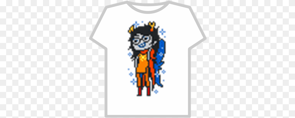 God Tier Vriska Serket Homestuck Roblox Pufferfish Eating Carrot Roblox, Clothing, T-shirt, Baby, Person Free Png