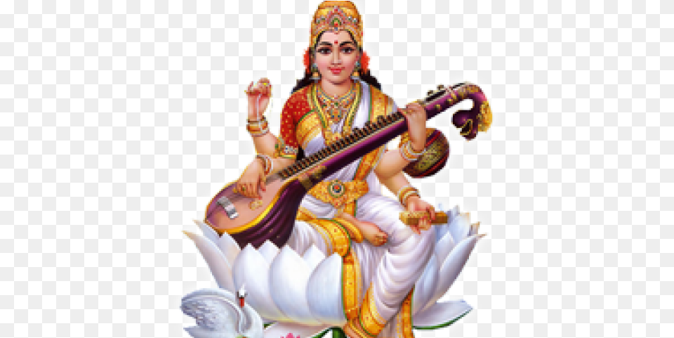 God Transparent Sarswati Puja, Adult, Wedding, Person, Woman Free Png Download