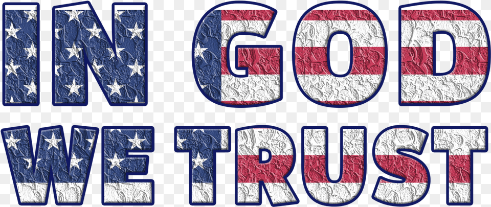 God We Trust Clip Art Transparent Cartoons Religious 4th Of July, Aluminium, Text, Foil, Number Free Png