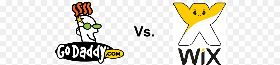 Godaddy Vs Wix Comparison Go Daddy, Sticker, Face, Head, Person Free Png Download