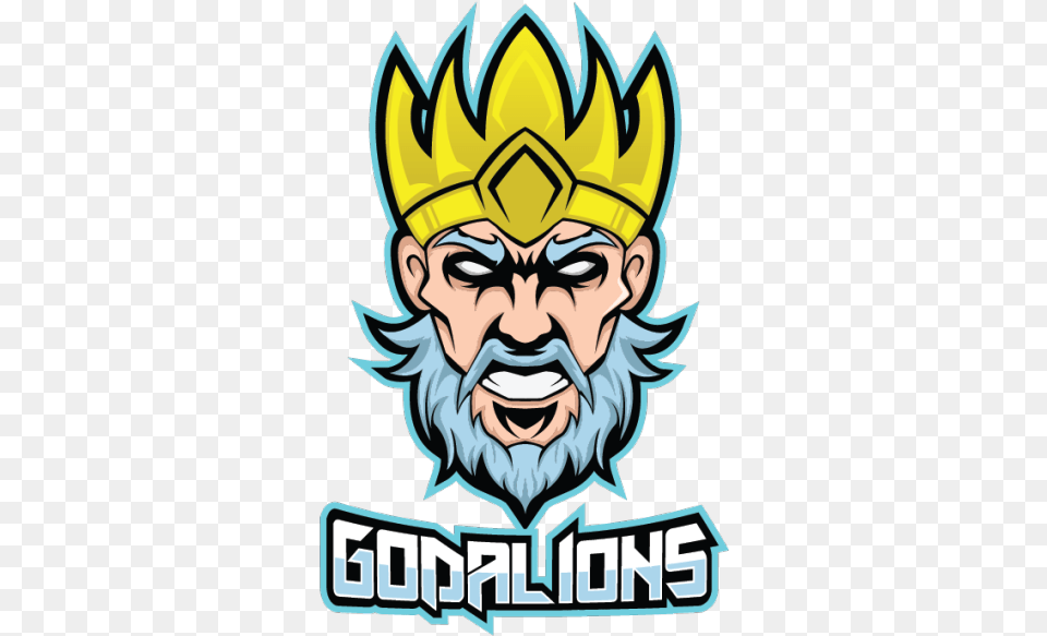 Godalions Esports, Person, Face, Head, Logo Free Png Download