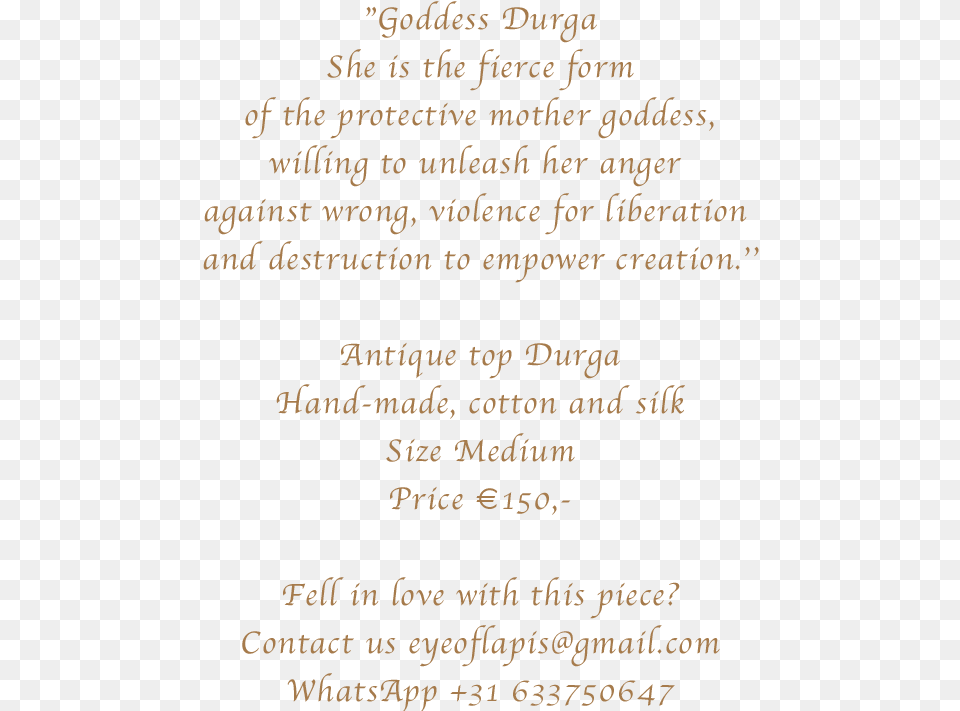 Goddess Durga Document, Text, Menu Free Png Download