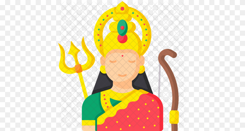 Goddess Durga Icon Illustration, Sport, Hockey, Field Hockey Stick, Field Hockey Free Png Download