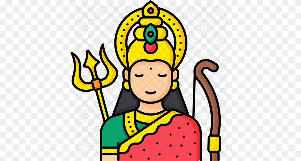 Goddess Durga Icon Lord Ram Icon, Art, Adult, Sport, Person Free Png Download