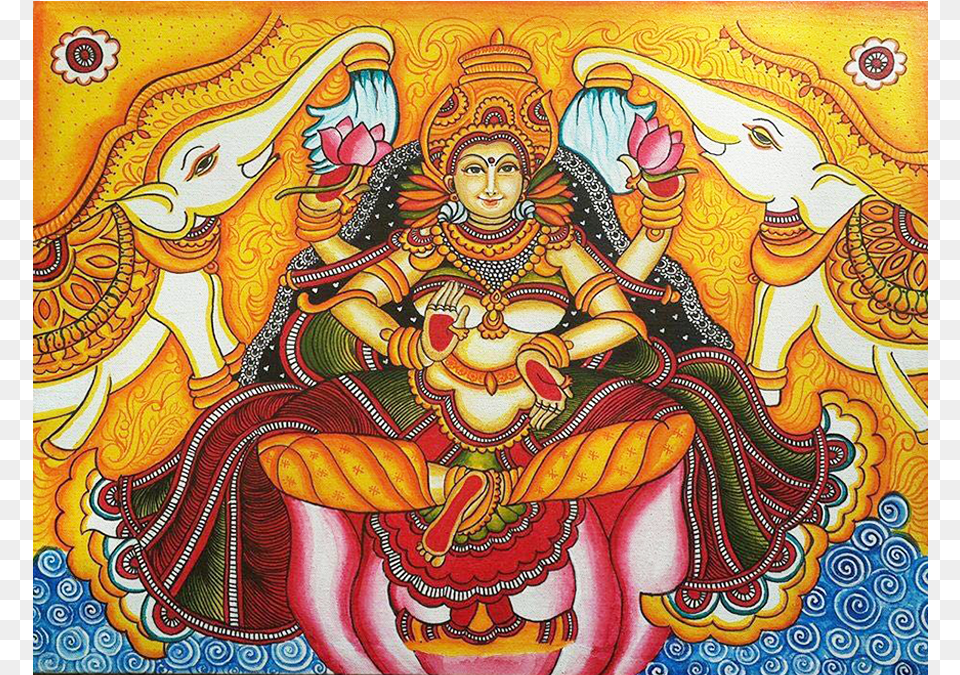 Goddess Laxmi Mural Art Religion, Adult, Wedding, Person, Female Png