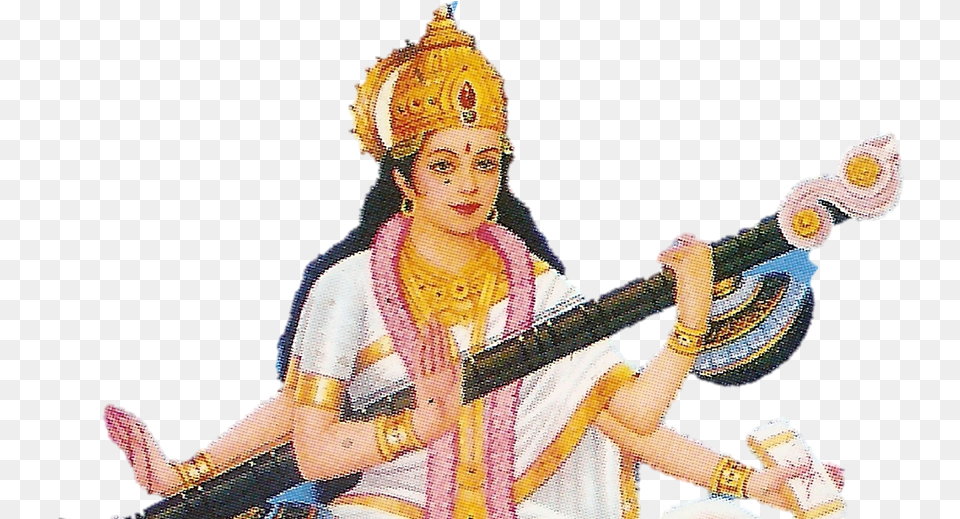 Goddess Saraswati Goddess Saraswathi, Adult, Bride, Female, Person Free Transparent Png
