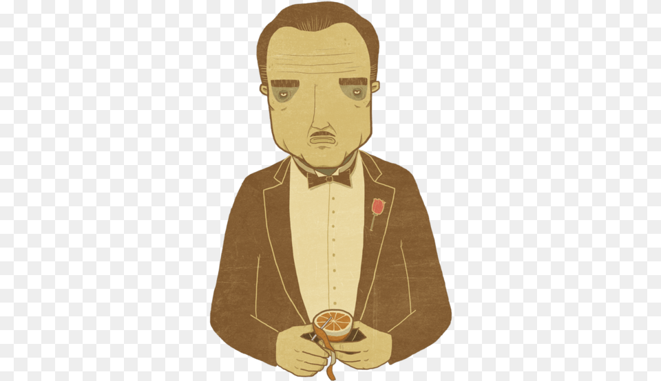 Godfather Graphic Tee Shirt Cartoon, Face, Person, Portrait, Photography Free Png Download