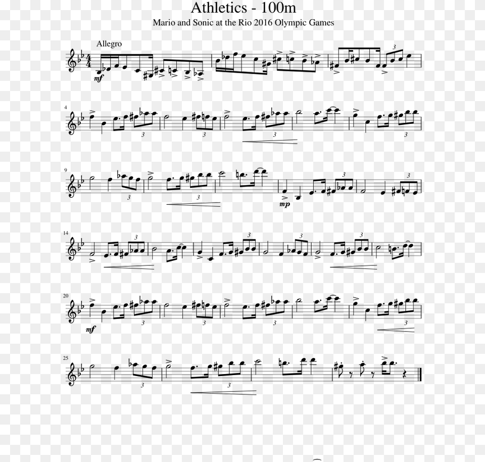 Godfather Theme Trumpet Sheet Music, Gray Free Transparent Png
