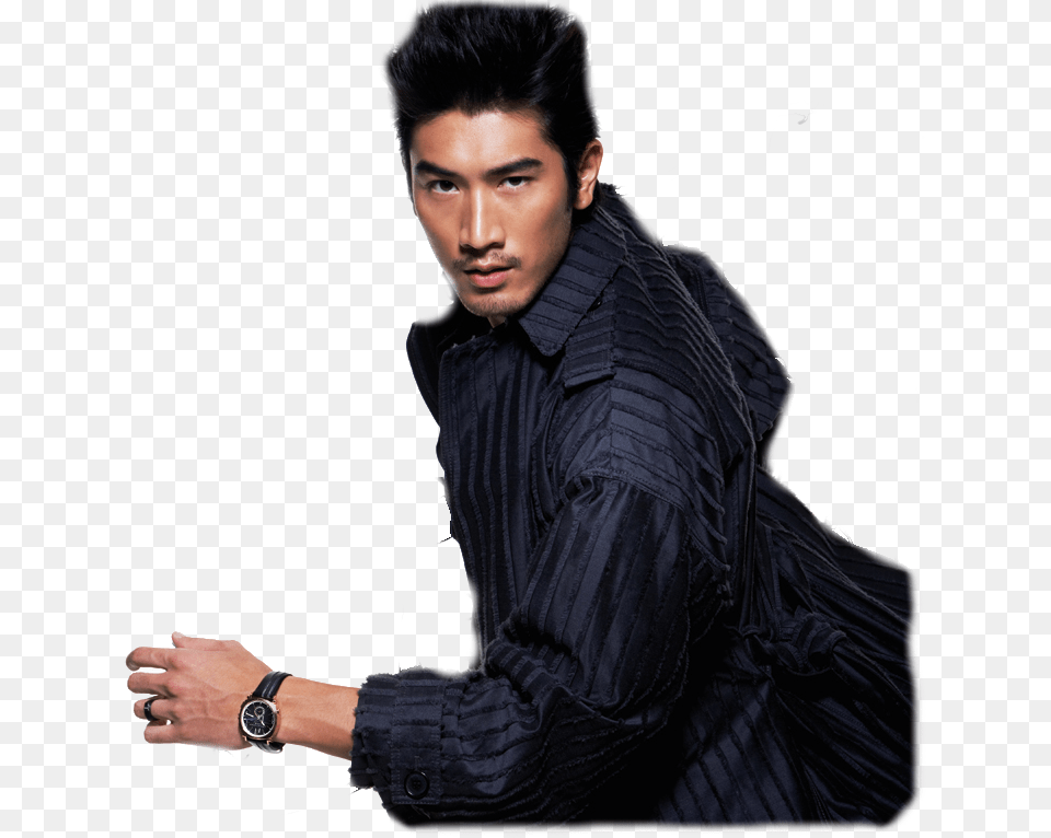 Godfrey Gao Fur Clothing, Hand, Male, Man, Person Png Image