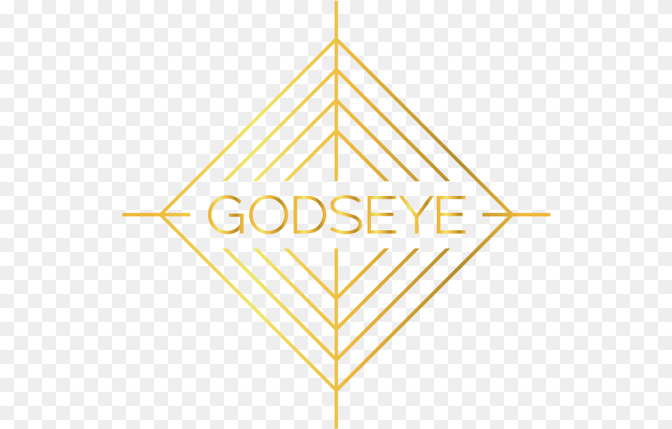 Godseye Logo Gold Triangle, Symbol Png