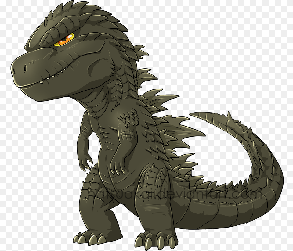 Godzilla 2014 Chibi, Animal, Dinosaur, Reptile Png