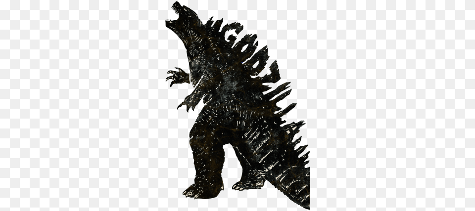 Godzilla 3 Black And White Godzilla, Animal, Electronics, Hardware, Reptile Free Png Download