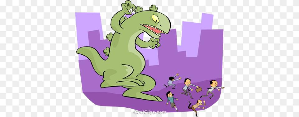 Godzilla Chasing People Royalty Free Godzilla Clip Art, Purple, Person, Baby, Female Png