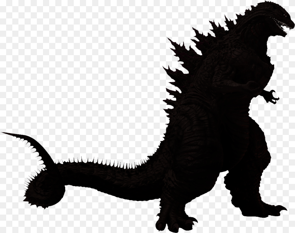 Godzilla Reboot Silhouette Kaiju Clip Art Godzilla Clipart, Animal, Dinosaur, Reptile Free Transparent Png