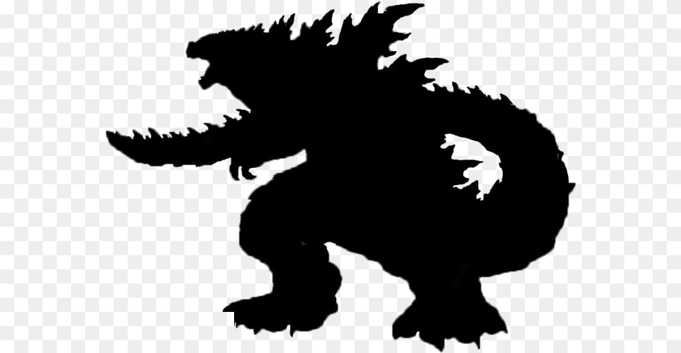 Godzilla Transparent Images Godzilla, Silhouette, Animal, Fish, Sea Life Free Png