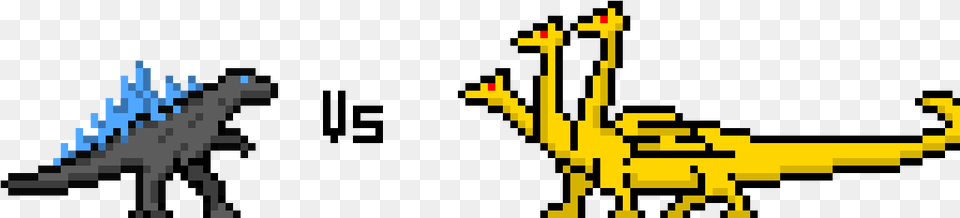 Godzilla Vs King Ghidorah Pixel Art, Electronics, Hardware Png