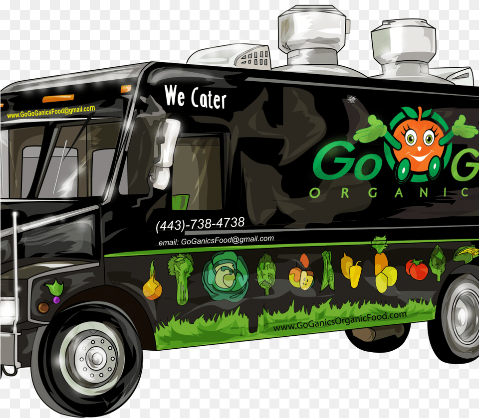 Goganics Organic Food Truck Food Truck Organic Food Truck, Transportation, Vehicle, Bus, Machine Free Transparent Png