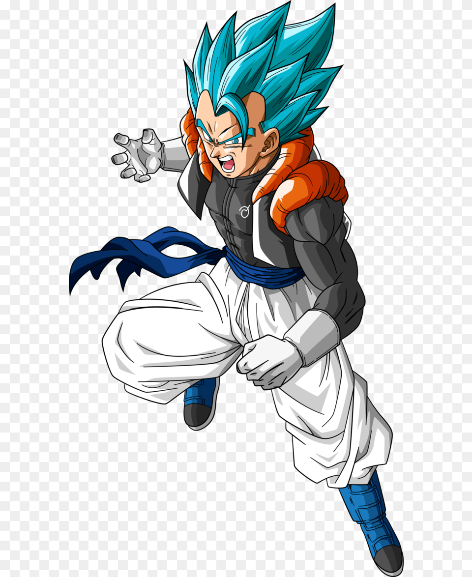 Gogeta Blue Clipart Dragon Ball Super Saiyan Blue Gogeta, Book, Comics, Publication, Baby Free Png Download