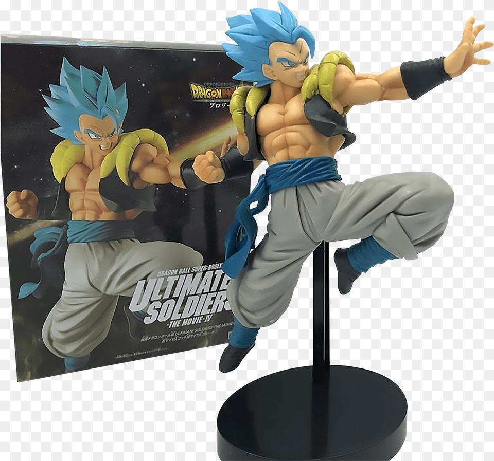 Gogeta Blue Ultimate Soldier Figure, Book, Comics, Publication, Baby Free Png