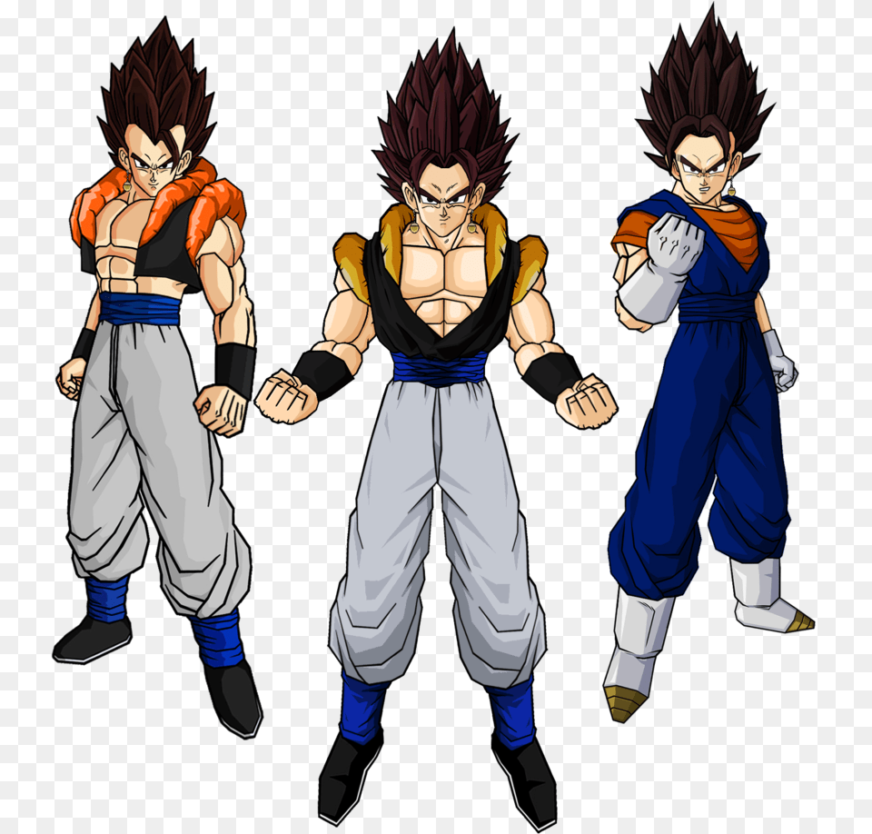 Gogeta Fusion Vs Black Goku Dragon Ball Vegetto Fusion Con Gogeta, Book, Comics, Publication, Person Png