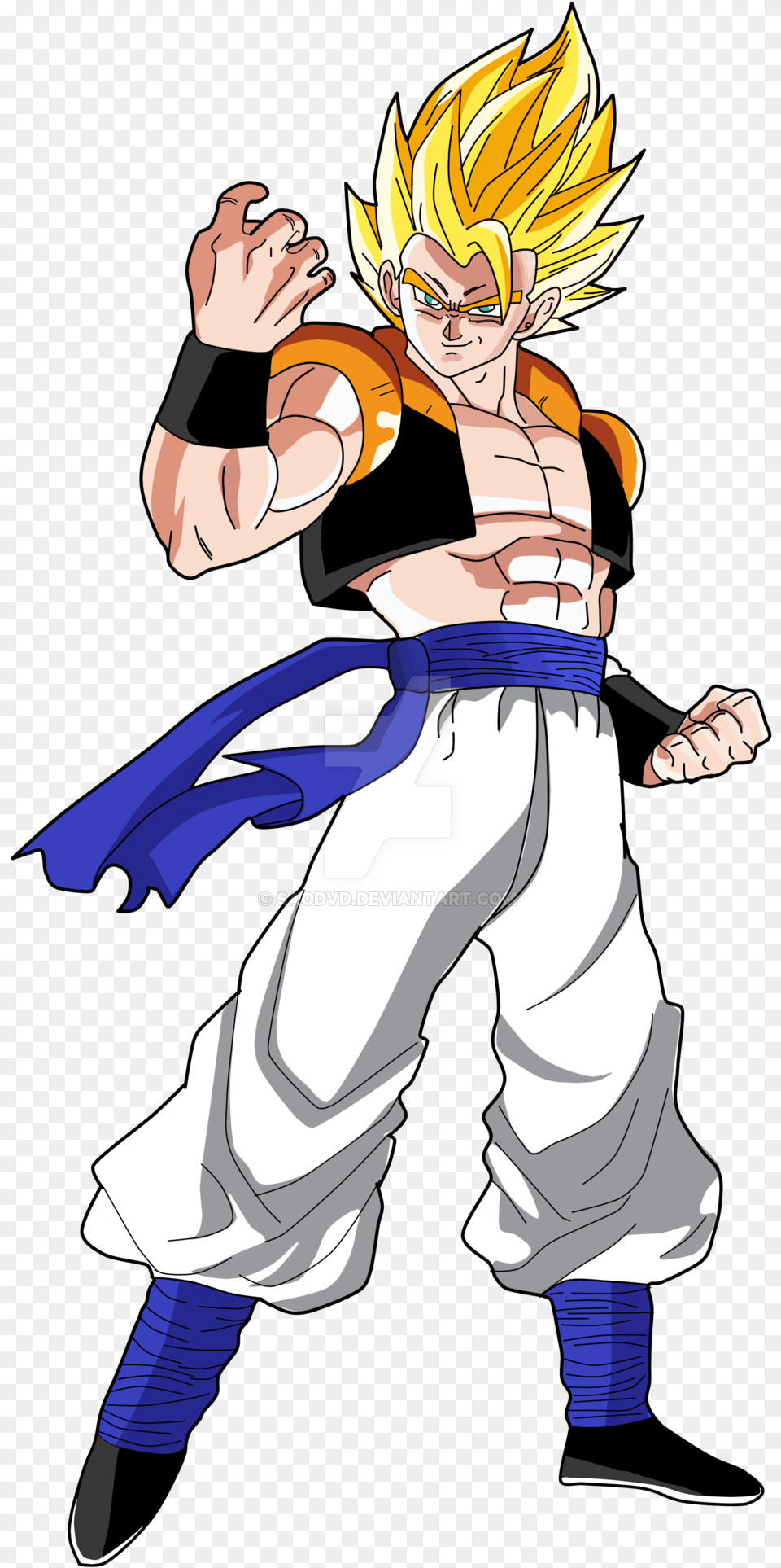 Gogeta Is An Extremely Powerful Saiyan Gogeta Ssj Render, Book, Comics, Publication, Baby Free Png Download