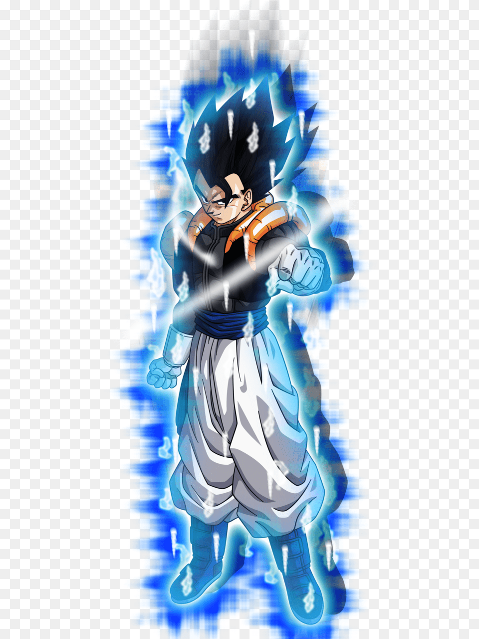 Gogeta Migatte No Gokui Aura By Gokuxdxdxdz Dragon Ball Aura Migatte No Gokui, People, Person, Face, Head Png Image