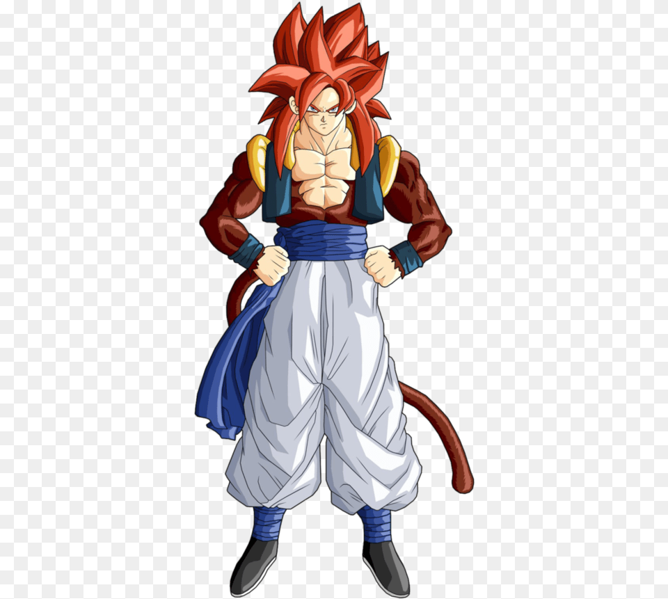 Gogeta Super Saiyan 4 Dragon Ball Gt Dragon Ball Gt Gogeta Super Sayen 4, Book, Comics, Publication, Adult Free Png