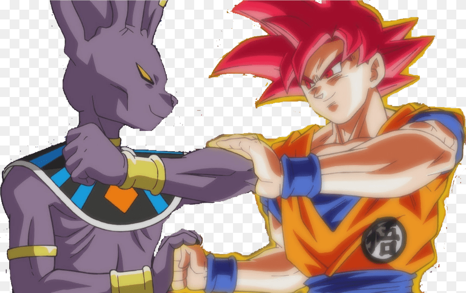 Gogeta Vs Beerus Dragon Ball Z Battle Of Gods Z, Book, Comics, Publication, Face Free Png Download