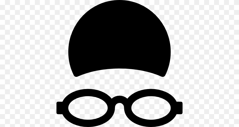 Goggles Clipart Swim Cap, Gray Png Image