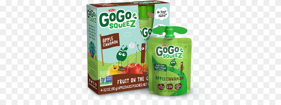 Gogo Squeez Applecinnamon Squeezable Cinnamon Applesauce Gogo Squeez Apple Strawberry, Bottle, Beverage, Juice Free Png Download