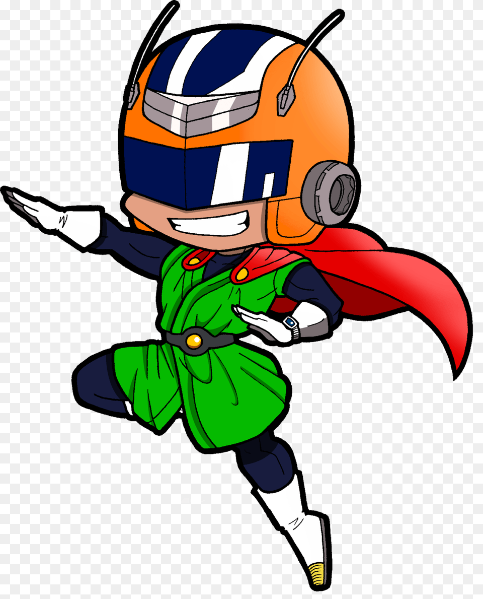 Gohan As The Great Saiyamanthis Is Labeled As My Cartoon, Baby, Person, Helmet Png Image
